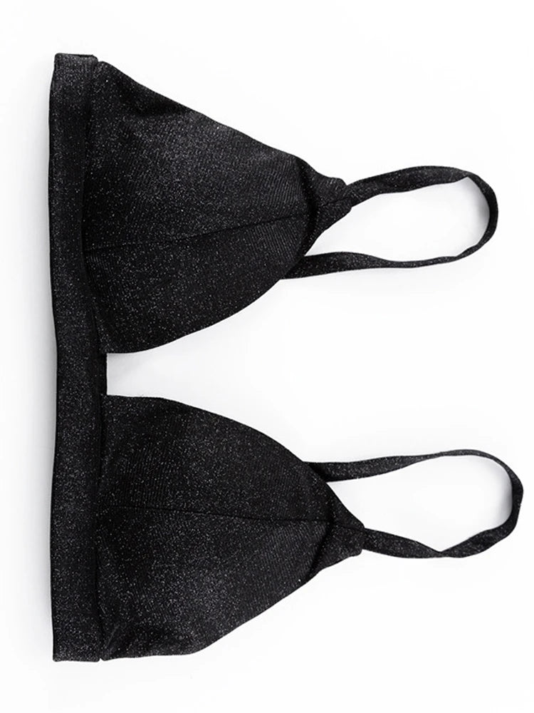 BKQU Shiny Silver Pants Set Women Party Club Blazer Two Piece Luxury Sets Femme Straight Pants and Glitter Blazers Matching Suit