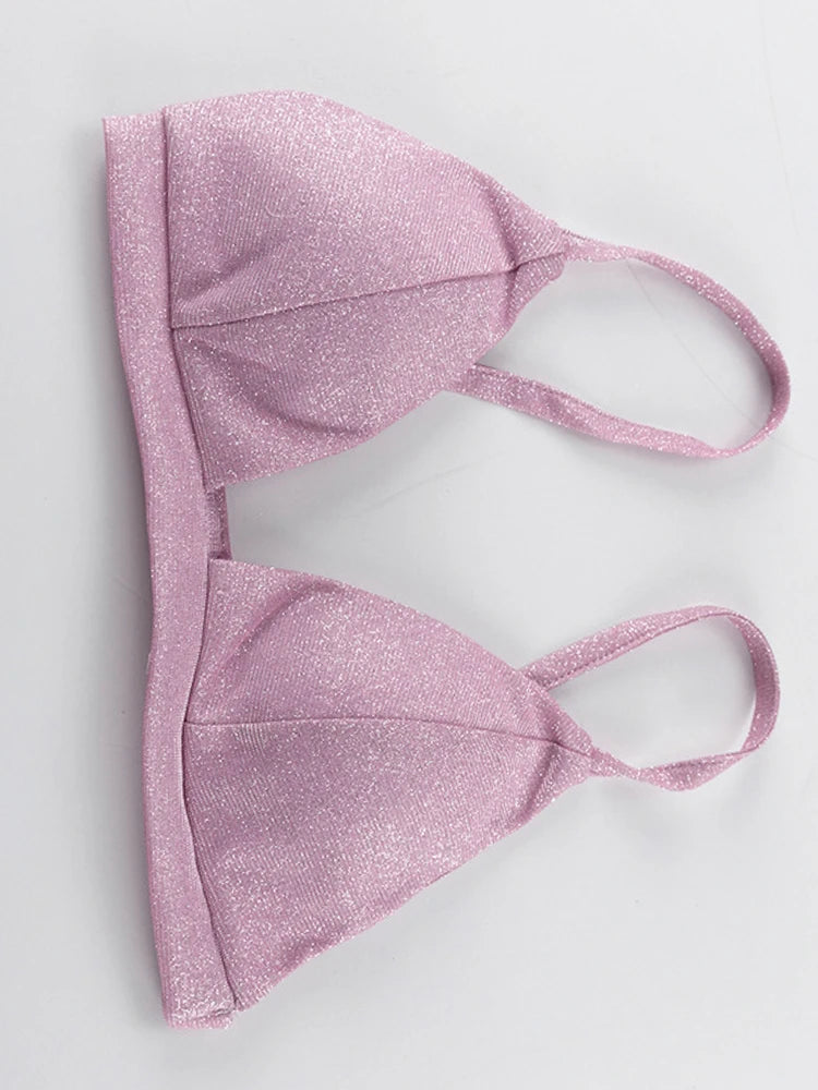 BKQU Shiny Silver Pants Set Women Party Club Blazer Two Piece Luxury Sets Femme Straight Pants and Glitter Blazers Matching Suit