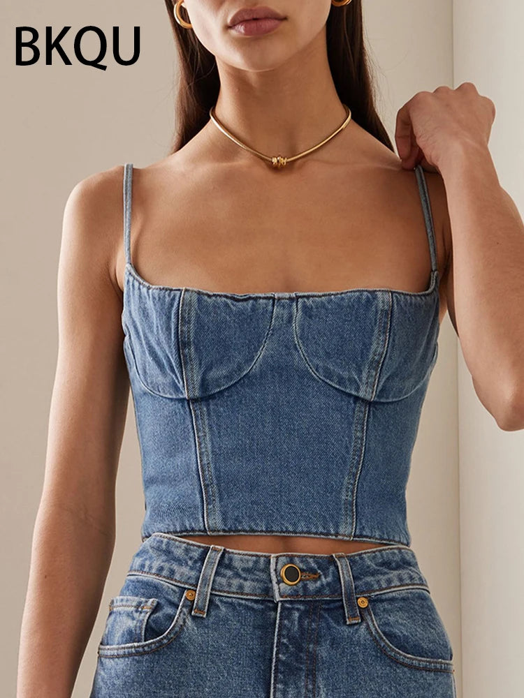 BKUQ 2024 New 3D Three-dimensional Rose Blue Denim Skirts Women Irregular Hem Patchwork Fashion Zipper High Waist Y2k Mini Skirt