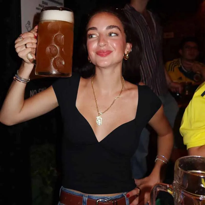 BKQU Sexy Deep V Neck T-shirt Women Summer Y2k Crop Top Solid Color Low Cut Short Sleeve Slim T Shirt Aesthetic 2000s Streetwear